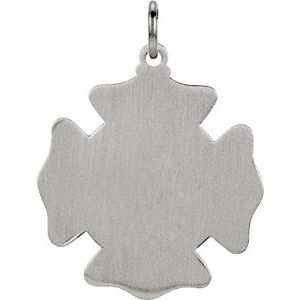 Sterling Silver 25.25 mm St. Florian Pendant