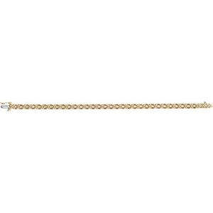 14K Yellow 3.2 mm Round Link Only for Line Bracelet