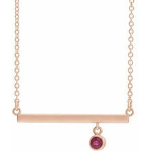 Charger l&#39;image dans la galerie, Bezel-Set Bar Necklace or Center
