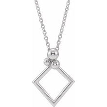 Load image into Gallery viewer, Sterling Silver Geometric 16-18&quot; Necklace
