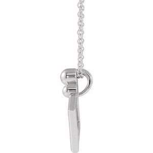 Sterling Silver Geometric 16-18" Necklace