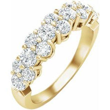 Charger l&#39;image dans la galerie, Jonc anniversaire en diamant 14K jaune 1 CTW
