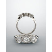 Charger l&#39;image dans la galerie, Three-Stone Bezel-Set Anniversary Band  
