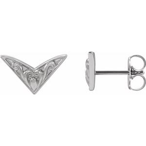 Sterling Silver Sculptural-Inspired Earrings