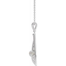 Charger l&#39;image dans la galerie, Sterling Silver Vintage-Inspired Freshwater Cultured Pearl 16-18&quot; Necklace
