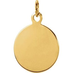 14K Yellow 12 mm St. Anthony Medal