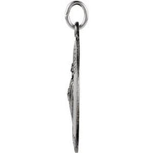 Load image into Gallery viewer, Sterling Silver 25x18 mm Oval St. Jude Thaddeus Medal
