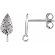 Load image into Gallery viewer, Sterling Silver  Leaf Earrings
