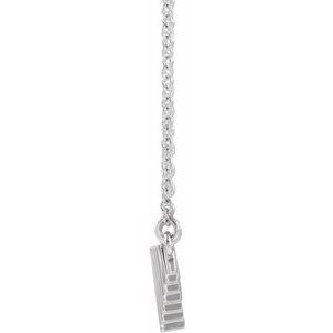 Sterling Silver 18" Geometric Necklace
