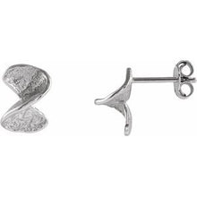 Load image into Gallery viewer, Sterling Silver Twisted Stud Earrings with Backs
