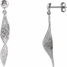Load image into Gallery viewer, Sterling Silver Twisted Dangle Earrings
