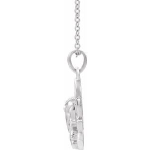 Sterling Silver Ganesha 16-18" Necklace