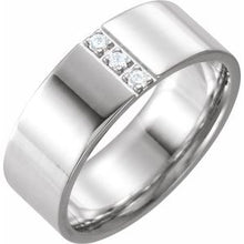 Load image into Gallery viewer, Platinum 1/10 CTW Diamond Band Size 6
