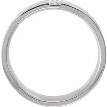 Charger l&#39;image dans la galerie, Platine 1/10 CTW Diamond Band Taille 4,5
