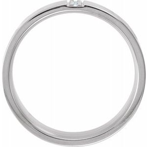 Platinum 1/10 CTW Diamond Band Size 6