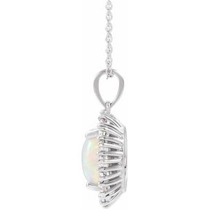 Halo-Style Necklace or Pendant