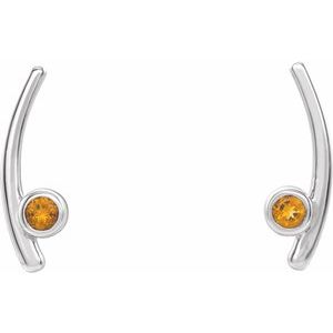 Bezel-Set Ear Climbers  