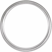 Charger l&#39;image dans la galerie, Sterling Silver 4 mm Flat Edge Band Size [cv2
