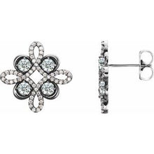 Load image into Gallery viewer, Platinum 3/4 CTW Diamond Earrings
