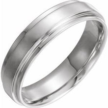 Charger l&#39;image dans la galerie, Sterling Silver 5 mm Flat Edge Band Size [cv2
