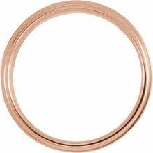 Charger l&#39;image dans la galerie, Taille de bande à bord plat rose 18K 10 mm [cv2
