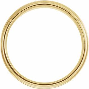 Taille de bande à bord plat 18K jaune 12 mm [cv2