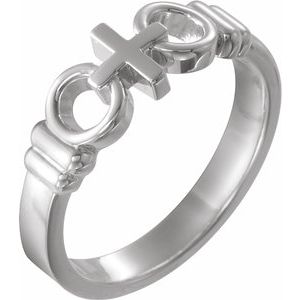 Sterling Silver Joined By Christ‚Ñ¢ Ladies Ring Size 8