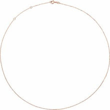 Load image into Gallery viewer, 1 mm Solid Diamond-Cut Cable Chain 
