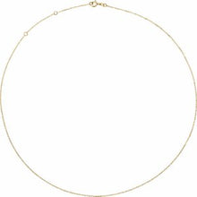 Load image into Gallery viewer, 1 mm Solid Diamond-Cut Cable Chain 
