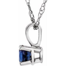 Charger l&#39;image dans la galerie, Youth Solitaire Birthstone Necklace or Pendant  
