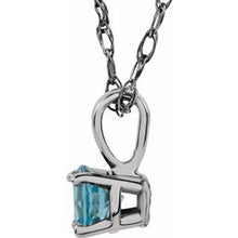 Charger l&#39;image dans la galerie, Youth Solitaire Birthstone Necklace or Pendant  
