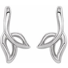 Load image into Gallery viewer, Freeform Leaf Earrings
