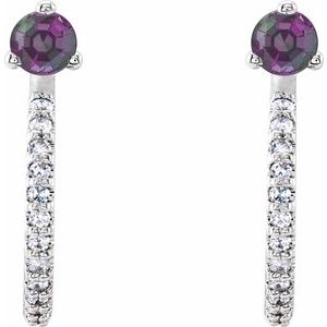 Accented Hoop Earrings 