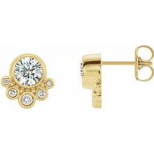 Load image into Gallery viewer, 14K Yellow 5/8 CTW Diamond Earrings
