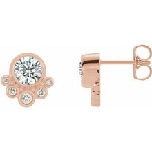 Load image into Gallery viewer, 14K Rose 5/8 CTW Diamond Earrings
