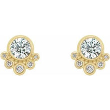 Load image into Gallery viewer, 14K Yellow 5/8 CTW Diamond Earrings
