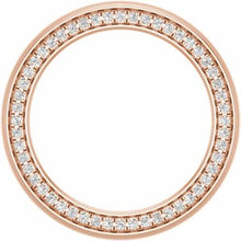 Charger l&#39;image dans la galerie, 14K Rose 3 mm 5/8 CTW Diamond Band avec finition satinée Taille 8
