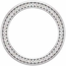Load image into Gallery viewer, Platinum 3 mm 5/8 CTW Diamond Band with Satin Finish Size 8
