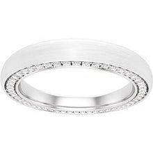 Charger l'image dans la galerie, Bande de diamant platine 3 mm 1/2 CTW avec finition satinée taille 6,5

