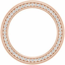Charger l&#39;image dans la galerie, 14K Rose 4 mm 1/2 CTW Diamond Band avec finition satinée taille 5,5
