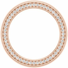 Charger l&#39;image dans la galerie, 14K Rose 5 mm 1/2 CTW Diamond Band avec finition satinée Taille 7
