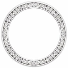 Load image into Gallery viewer, Platinum 5 mm 1/2 CTW Diamond Band with Satin Finish Size 7
