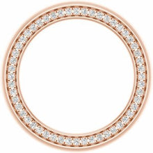 Load image into Gallery viewer, 14K Rose 6 mm 5/8 CTW Diamond Band with Satin Finish Size 8

