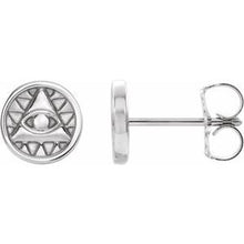 Load image into Gallery viewer, Sterling Silver Eye of Providence Earrings
