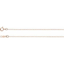 Load image into Gallery viewer, 14K Rose .75 mm Rope 7&quot; Chain
