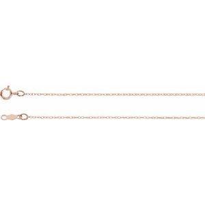 14K Rose .75 mm Rope 7
