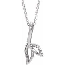 Load image into Gallery viewer, Sterling Silver Freeform 16-18&quot; Leaf Necklace
