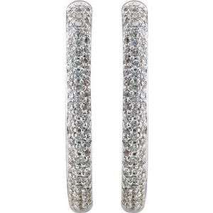 Inside-Outside Hinged Hoop Earrings