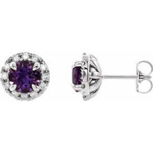 Load image into Gallery viewer, French-Set Halo-Style Earrings
