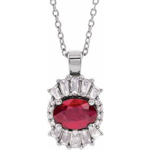 Halo-Style Necklace or Pendant